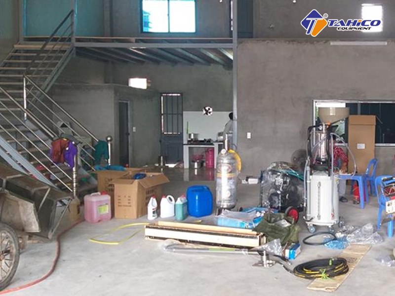 Bàn giao thiết bị rửa xe cho anh Bộ – Bắc Giang