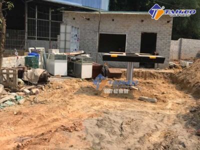Thi công lắp đặt tiệm rửa xe của anh Vũ Anh tại Vĩnh Phúc