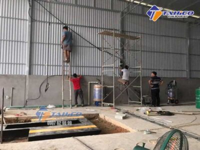Lắp đặt tiệm rửa xe của anh Doanh tại Tuyên Quang