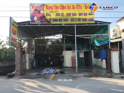 Lắp đặt tiệm rửa xe ô tô – xe máy anh Vương tại Thanh Hóa