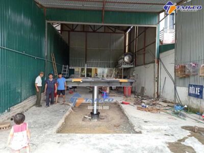Hoàn thiện lắp đặt trung tâm rửa xe cho em Hùng ở Điện Biên
