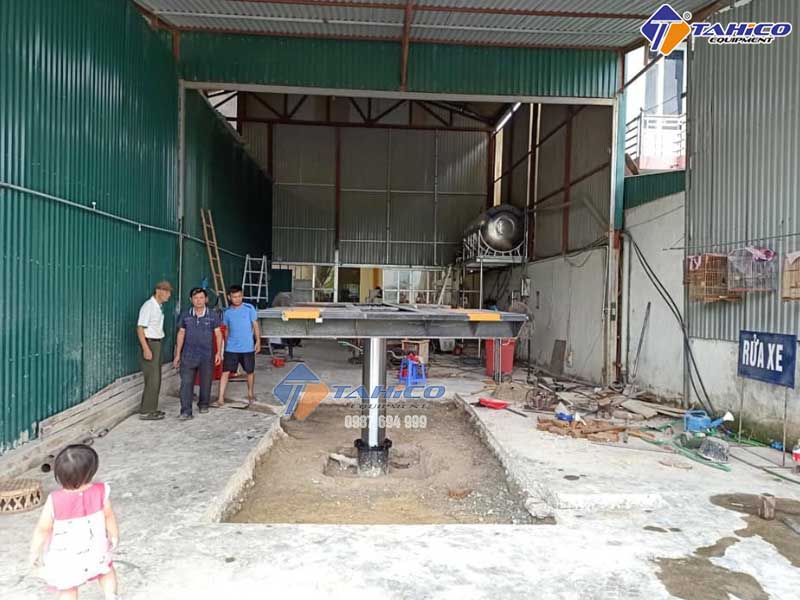 Hoàn thiện lắp đặt trung tâm rửa xe cho em Hùng ở Điện Biên