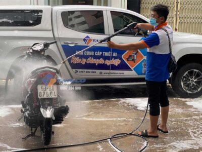 Cách sử dụng máy bơm rửa xe đúng – Những lưu ý cần biết
