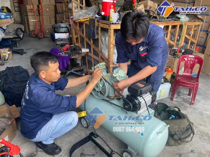 Quy trình sửa chữa và bảo dưỡng máy nén khí rửa xe
