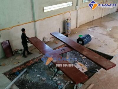 [Góc lưu ý] Khu vực lắp đặt cầu nâng 1 trụ rửa xe