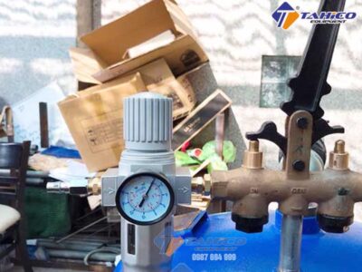 Lắp Lọc Tách Nước khí nén cho cầu nâng 1 trụ rửa xe (nên đầu tư)