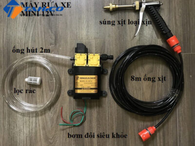 Máy Rửa Xe 12V | Top Model Giá Tốt Chỉ Từ 300.000Đ