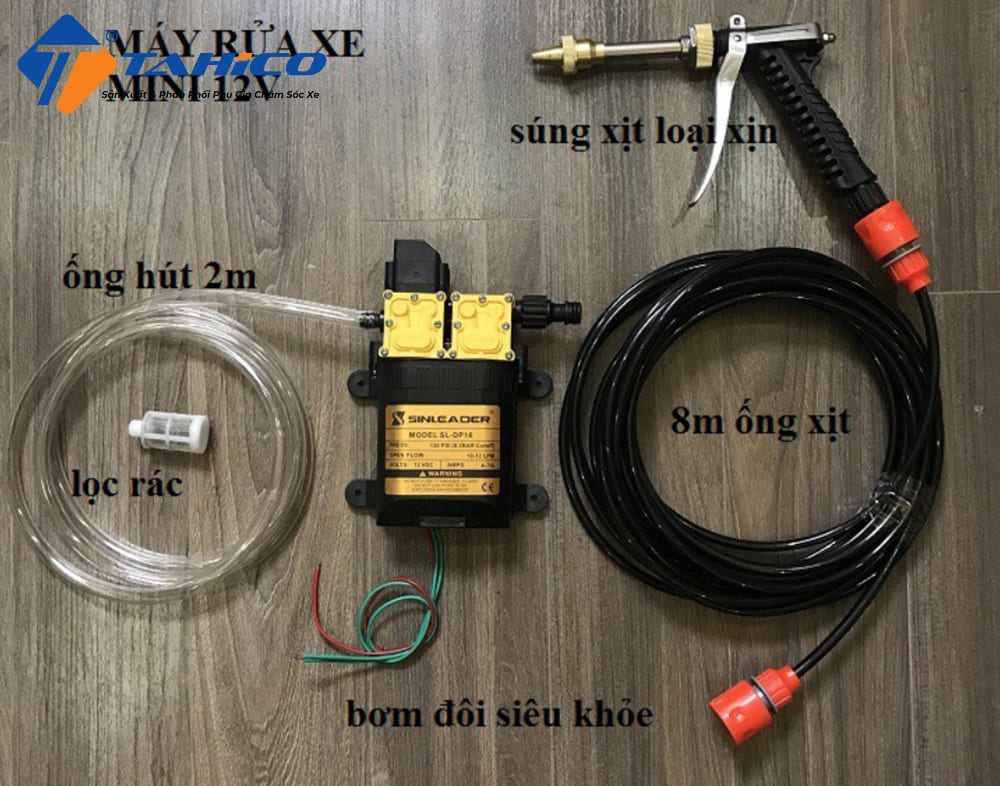 Máy Rửa Xe 12V | Top Model Giá Tốt Chỉ Từ 300.000Đ