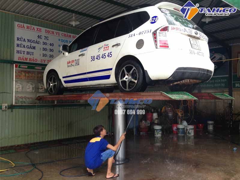 Vai trò cầu nâng 1 trụ đối với tiệm rửa xe ô tô – Tại sao nên lắp đặt