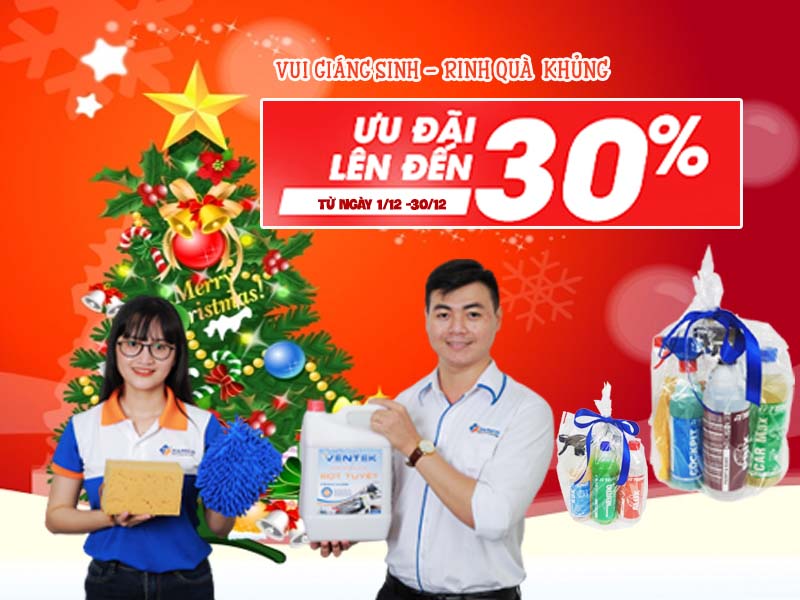 Mừng giáng sinh – Rinh quà lớn -Khuyến mãi tháng 12
