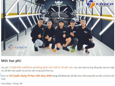 Học nghề rửa xe bao nhiêu tiền? Cập nhật giá mới nhất