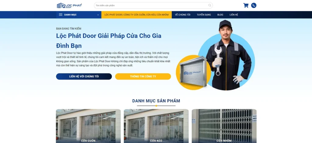 Lộc Phát Door – Đơn Vị Thi Công Cửa Cuốn, Cửa Nhôm Đối Tác Sử Dụng Thiết Bị Từ Tahico