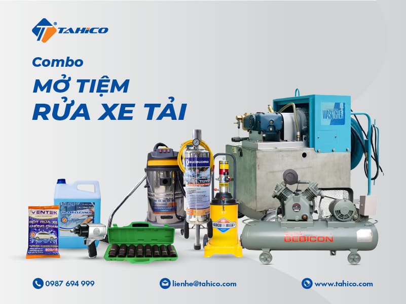 Kinh nghiệm chọn thiết bị mở tiệm rửa xe tải 2024
