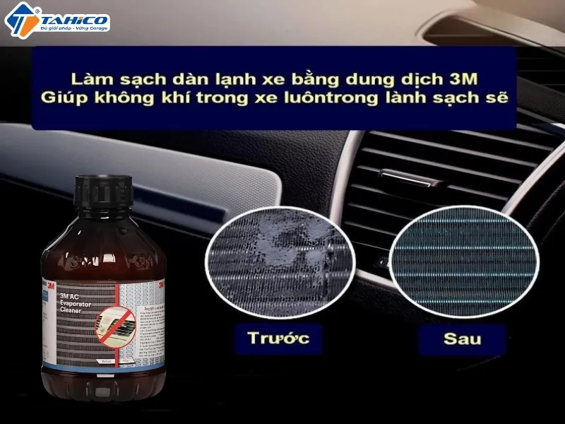 Dung dịch vệ sinh giàn lạnh 3M AC Evaporator Cleaner 1L