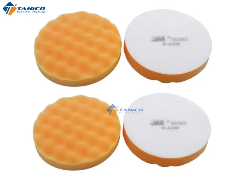 Phớt xốp mút màu cam 3M Finesse-It Buffing Pad 5-1/4 inches 02362
