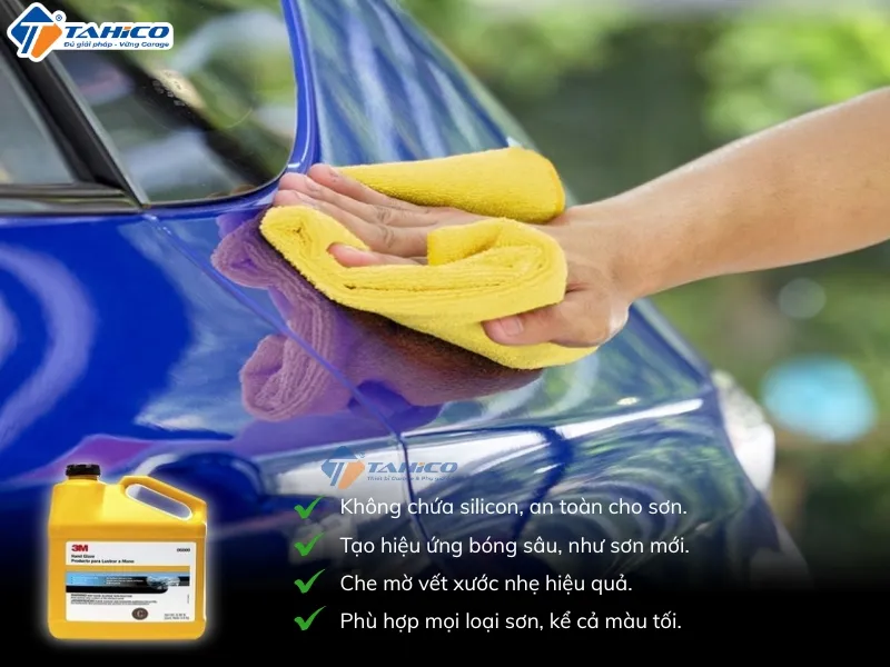 Chất bảo vệ sơn tươi (wax 7) 3M Hand Glaze 06000 3.8kg