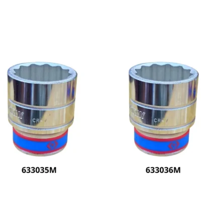 Hình ảnh sản phẩm Khẩu tuýp 3/4" Kingtony 633035M/633036M 12 cạnh, Trắng, Dài 58mm | 35mm 36mm