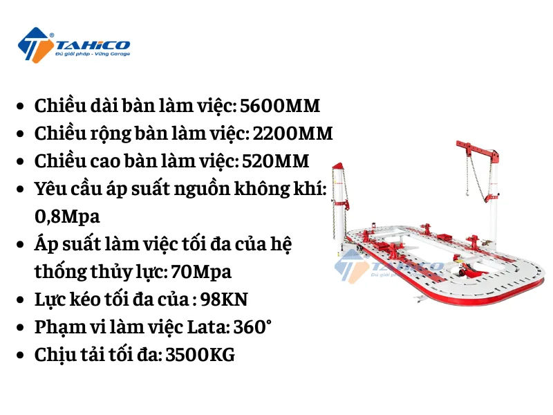 Bệ kéo nắn xe tai nạn Rotaly RTL-9300 chịu tải 3500kg lắp nổi