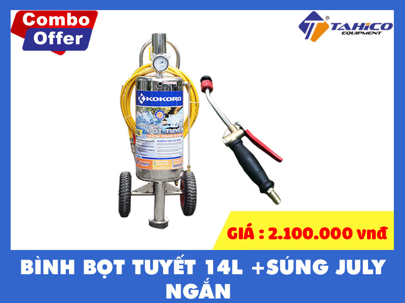 Bình bọt tuyết Kokoro và súng Jully