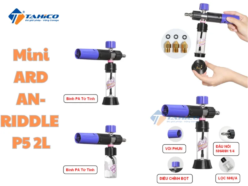 Bình phun bọt tuyết từ tính Mini ARD AN-RIDDLE P5 2L