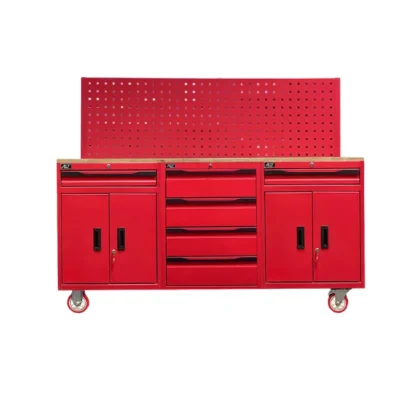 Bộ 3 tủ dụng cụ đỏ ván gỗ Ally QT-HT18