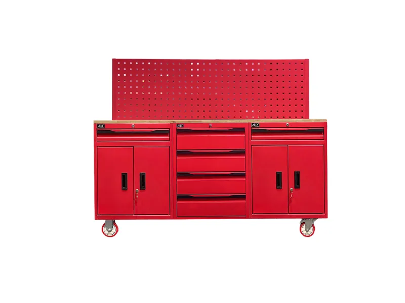 Bộ 3 tủ dụng cụ đỏ ván gỗ Ally QT-HT18