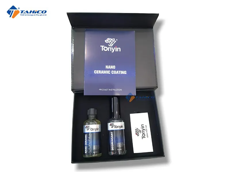 Bộ sản phẩm Tonyin Nano Ceramic Coating Plus độ cứng 9H