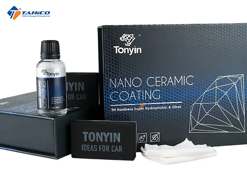 Bộ sản phẩm Tonyin Nano Ceramic Coating Plus độ cứng 9H