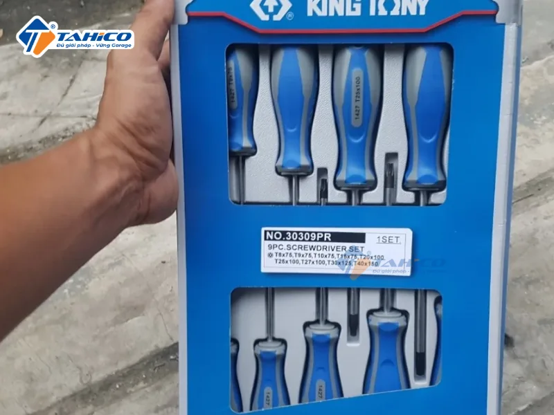 Hình ảnh sản phẩm Bộ tô vít sao Kingtony 30309PR - 9 chi tiết