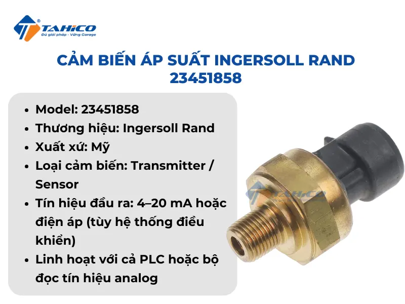 Cảm biến áp suất Ingersoll Rand 23451858 | 23451859