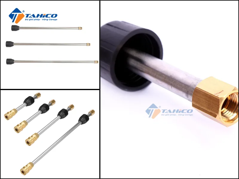 Cần nối dài ren 14mm cho súng xịt áp cao - Ống nối súng rửa xe inox