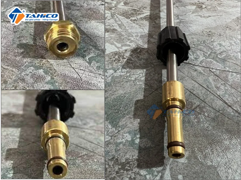 Cần nối dài ren 14mm cho súng xịt áp cao - Ống nối súng rửa xe inox