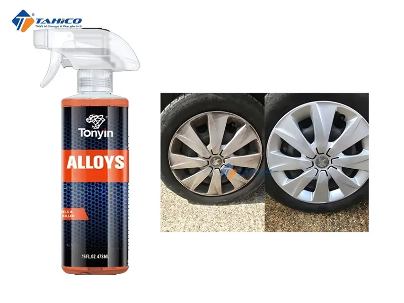 Xịt vệ sinh bánh xe Tonyin Alloys Wheel Cleaner 473ml