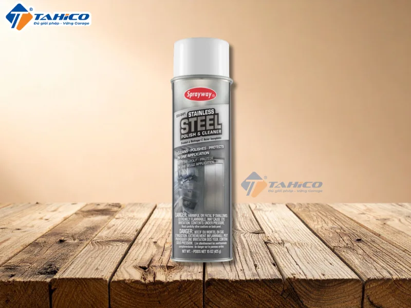 Chất đánh bóng & làm sạch bề mặt kim loại Sprayway Stainless Steel Polish & Cleaner 841R 425ml