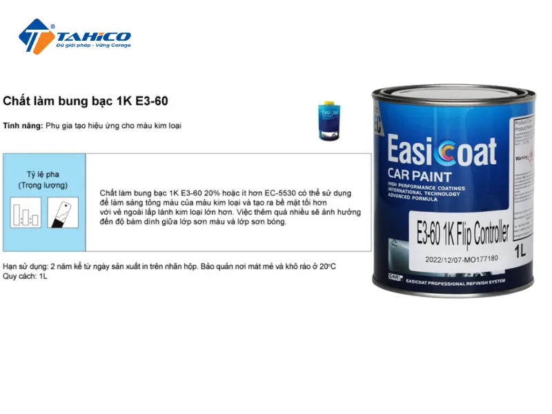 Chất làm bung bạc Easicoat E3-60 1K Flip Controller 1L