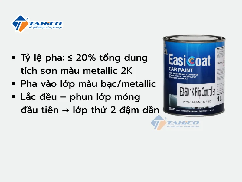 Chất làm bung bạc Easicoat E3-60 1K Flip Controller 1L
