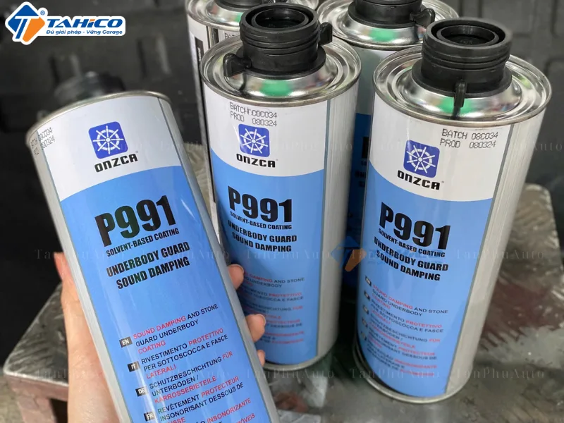 Chất phủ bảo vệ gầm chống ồn Onzca P991 gốc dung môi 1kg