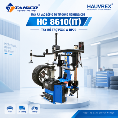 Máy ra vào lốp ô tô tự động có tay trợ lực Hauvrex HC8610(IT)