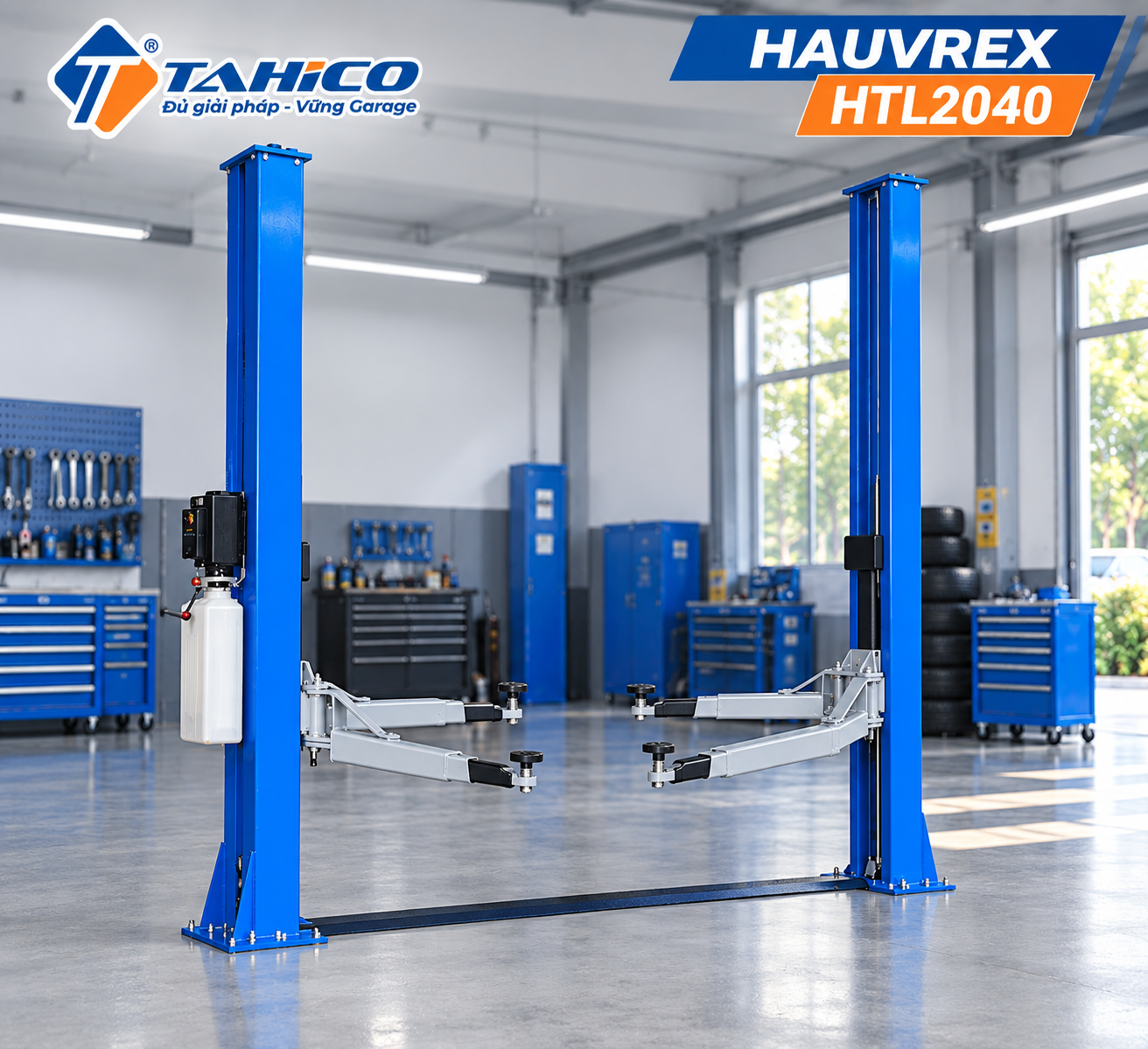 HAUVREX HTL2040 – Cầu nâng ô tô 2 trụ 4 tấn