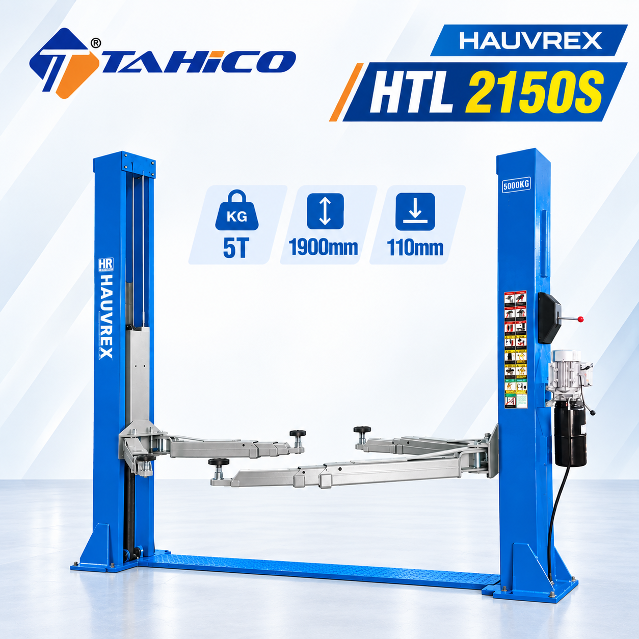 Cầu nâng 2 trụ cáp dưới Hauvrex HTL2150S