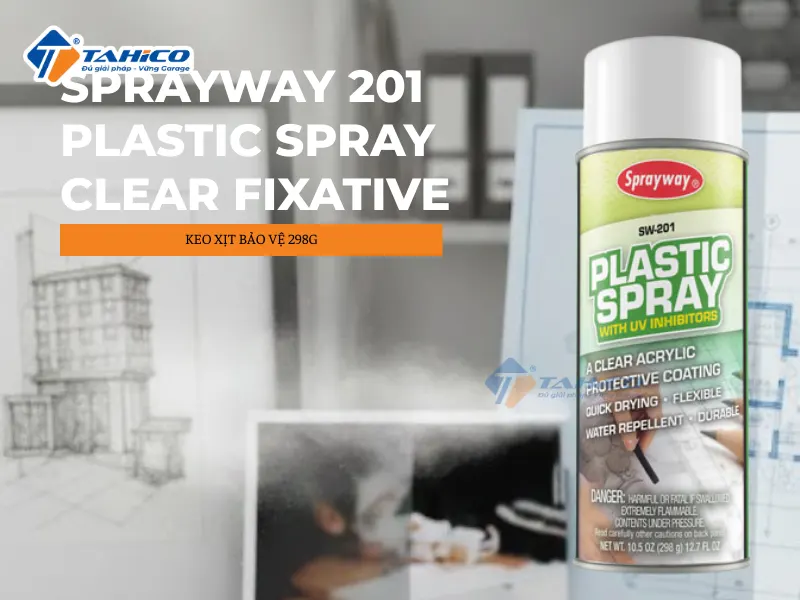 Keo xịt bảo vệ Sprayway 201 Plastic Spray Clear Fixative 298g