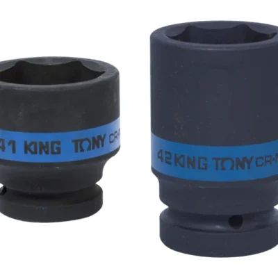 Hình ảnh sản phẩm Khẩu tuýp 1" Kingtony 853541M/Kingtony 853542M 6 cạnh, Đen, Dài 70mm | 41mm 42mm