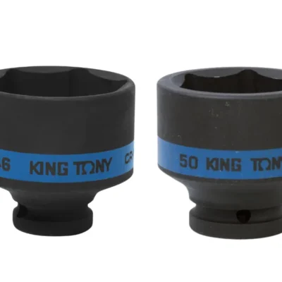 Hình ảnh sản phẩm Khẩu tuýp 1" Kingtony 853546M/Kingtony 853550M 6 cạnh, Đen, Dài 75mm | 46mm 50mm