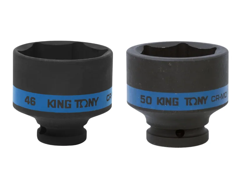 Hình ảnh sản phẩm Khẩu tuýp 1" Kingtony 853546M/Kingtony 853550M 6 cạnh, Đen, Dài 75mm | 46mm 50mm