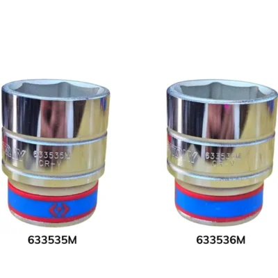Khẩu tuýp 3/4″ Kingtony 633535M, 633536M 6 cạnh, Trắng, Dài 58mm | 35mm 36mm