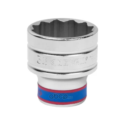 Hình ảnh sản phẩm Khẩu tuýp 3/4" Kingtony 633033M - 33mm, 12 cạnh, Trắng, Dài 56mm