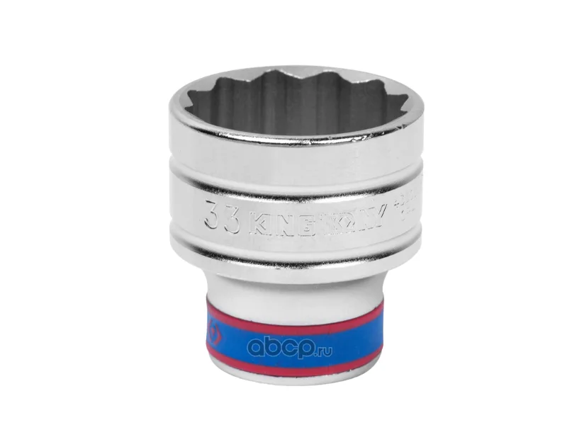 Hình ảnh sản phẩm Khẩu tuýp 3/4" Kingtony 633033M - 33mm, 12 cạnh, Trắng, Dài 56mm