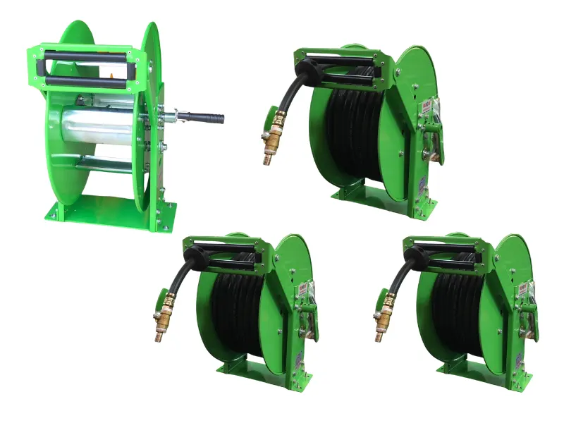 Khung và Rulo cuộn dây tưới cây RWM-13 Series dài 20m - 100m | Kiểu quay tay