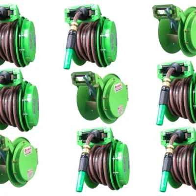 Khung và Rulo cuộn ống tưới cây RWA-T12 Series dài 10m - 40m | Kiểu lò xo tự cuộn