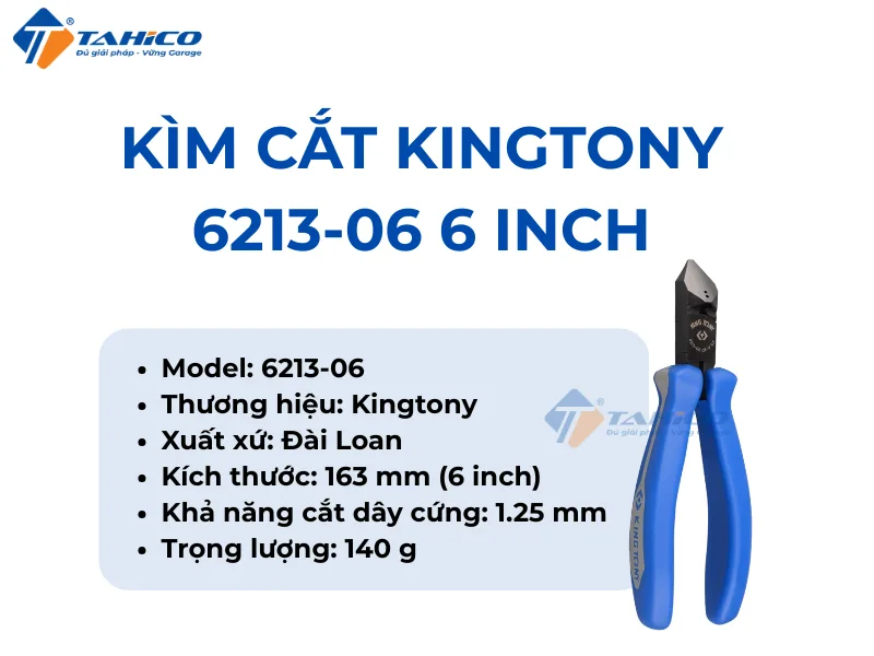 Hình ảnh sản phẩm Kìm cắt Kingtony 6213-06 6 inch